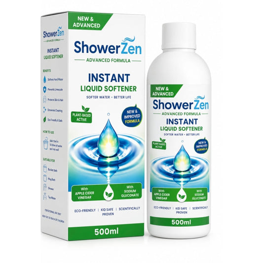 Showerzen™ Advanced Instant Water Softener Liquid |Apple Cider Vinegar + Sodium Gluconate
